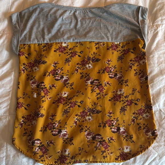 Violets and roses M short sleeve tunic - Picture 3 of 4